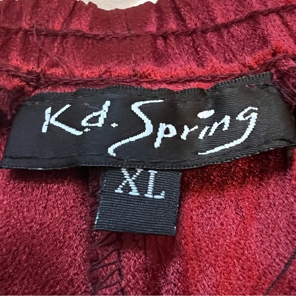 3/$15 K.d. Spring Red Straight Leg Pants - Picture 3 of 4